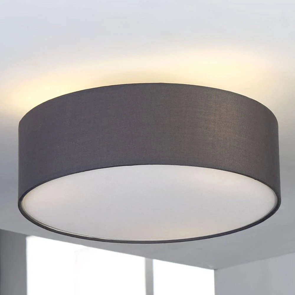 Sebatin Plafondlamp Grey/White/Nickel - Lindby - Koop Online - Image 3