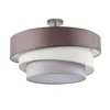Melia Plafondlamp Grey-Brown/White/Grey/Chrome - Lindby - Koop Online