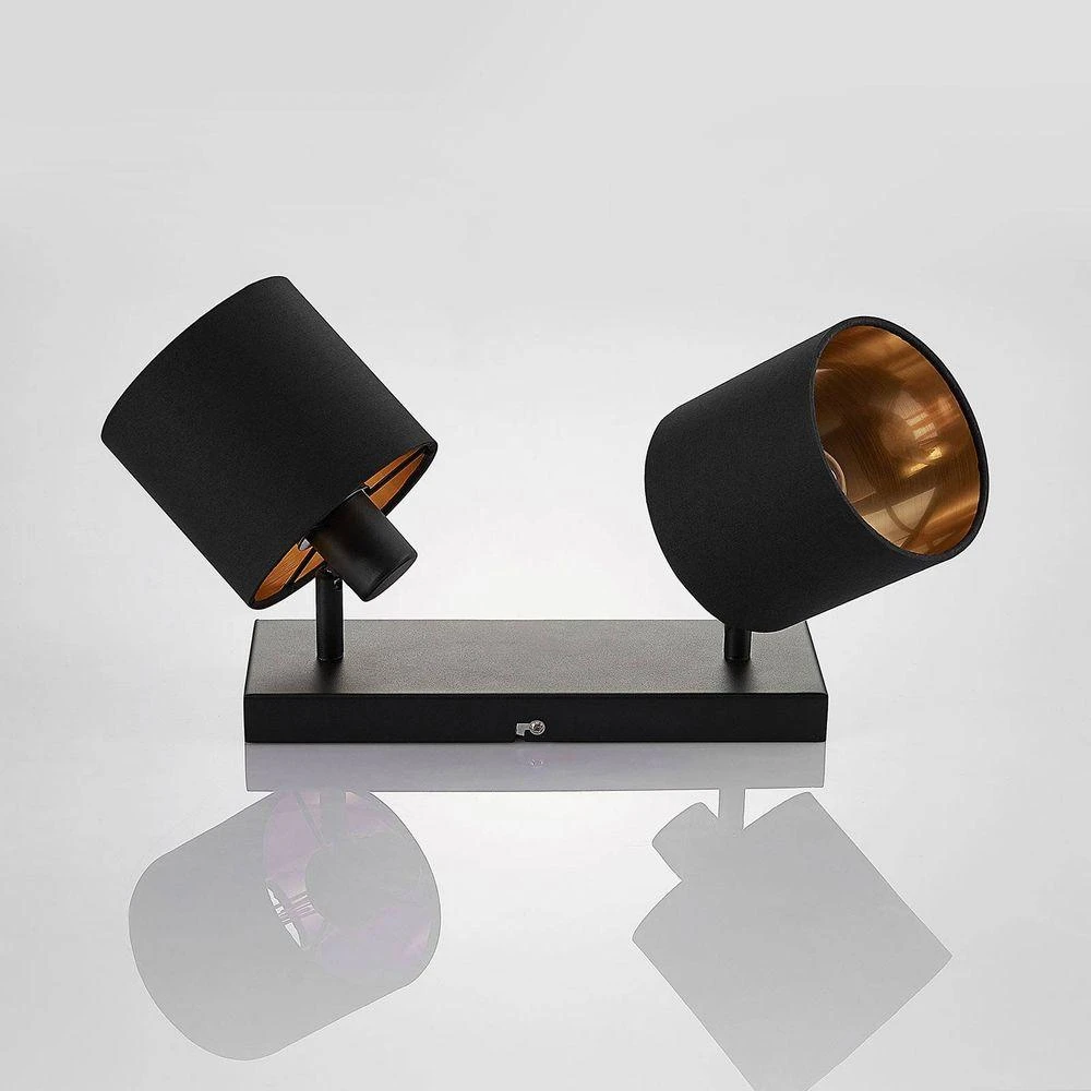 Vasilia 2 Plafondlamp Black/Gold - Lindby - Koop Online - Image 4