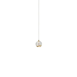 Hayley 1 Hanglamp Ø9 Clear/Gold - Lucande - Koop Online