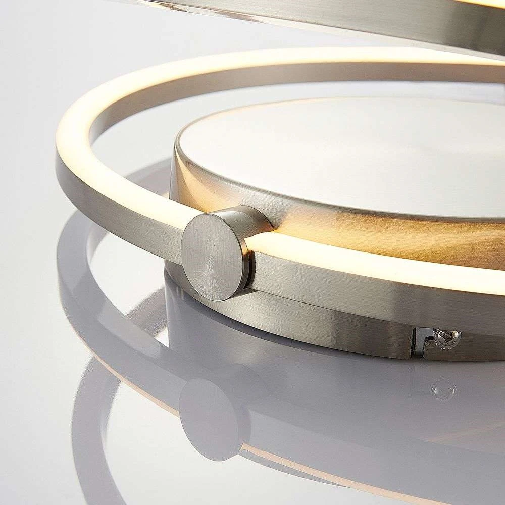 Davian LED Plafondlamp DIM Nickel - Lindby - Koop Online - Image 2