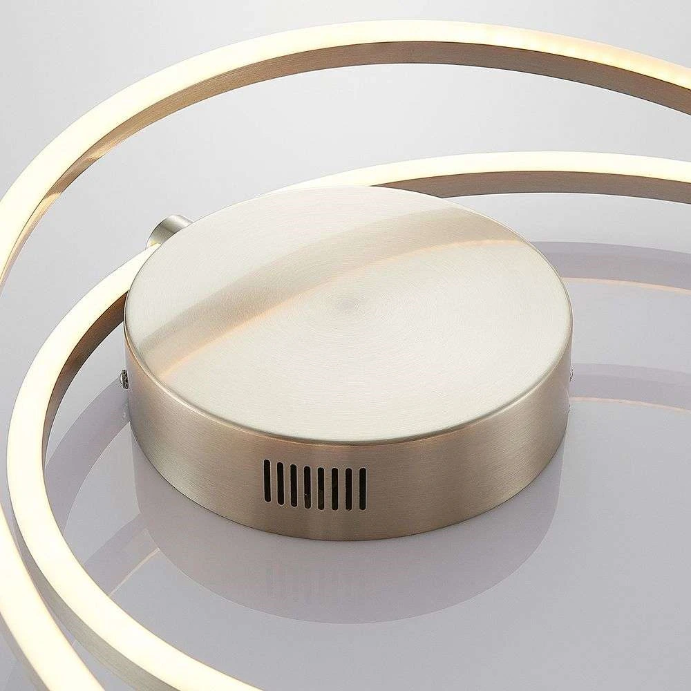 Davian LED Plafondlamp DIM Nickel - Lindby - Koop Online - Image 3