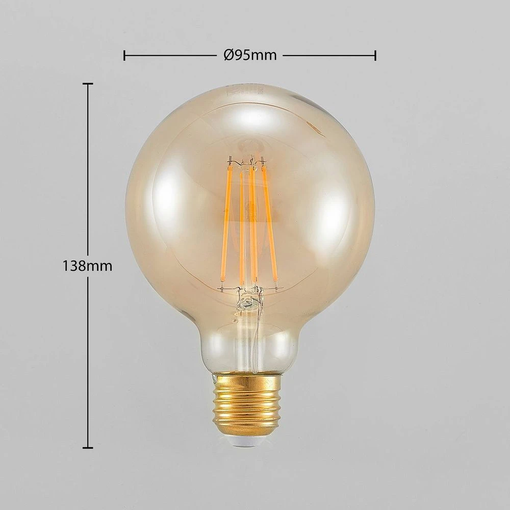 Lichtbron LED 6,5W (650lm) 2500K Amber G95 3-Step-Dim E27 - Arcchio - Koop Online - Image 2