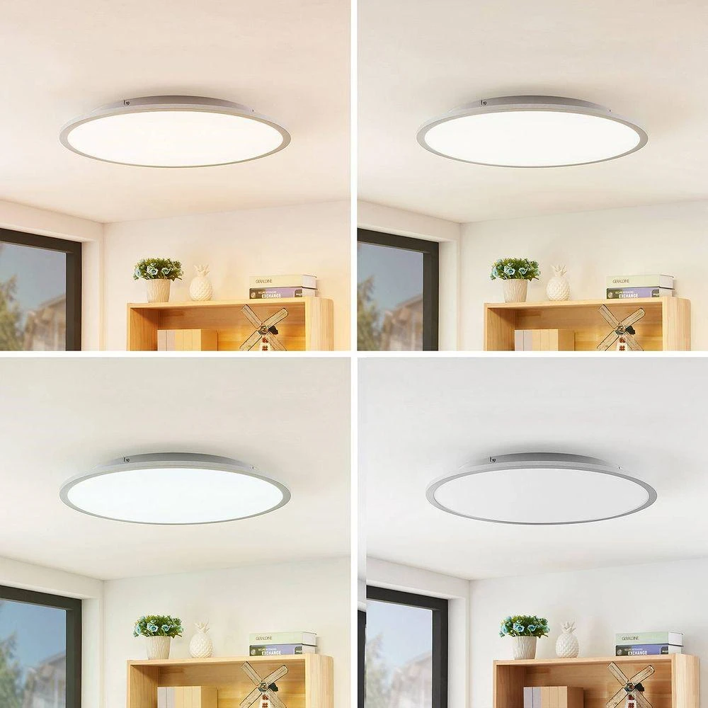 Narima Plafondlamp Ø60 White/Silver - Lindby - Koop Online - Image 4