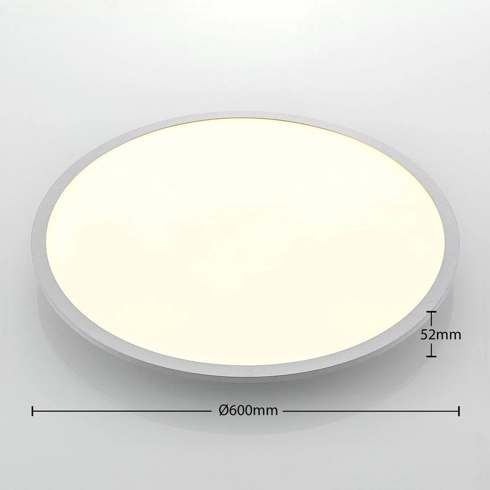 Narima Plafondlamp Ø60 White/Silver - Lindby - Koop Online - Image 6