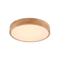 Milada Plafondlamp Wood/White - Lindby - Koop Online