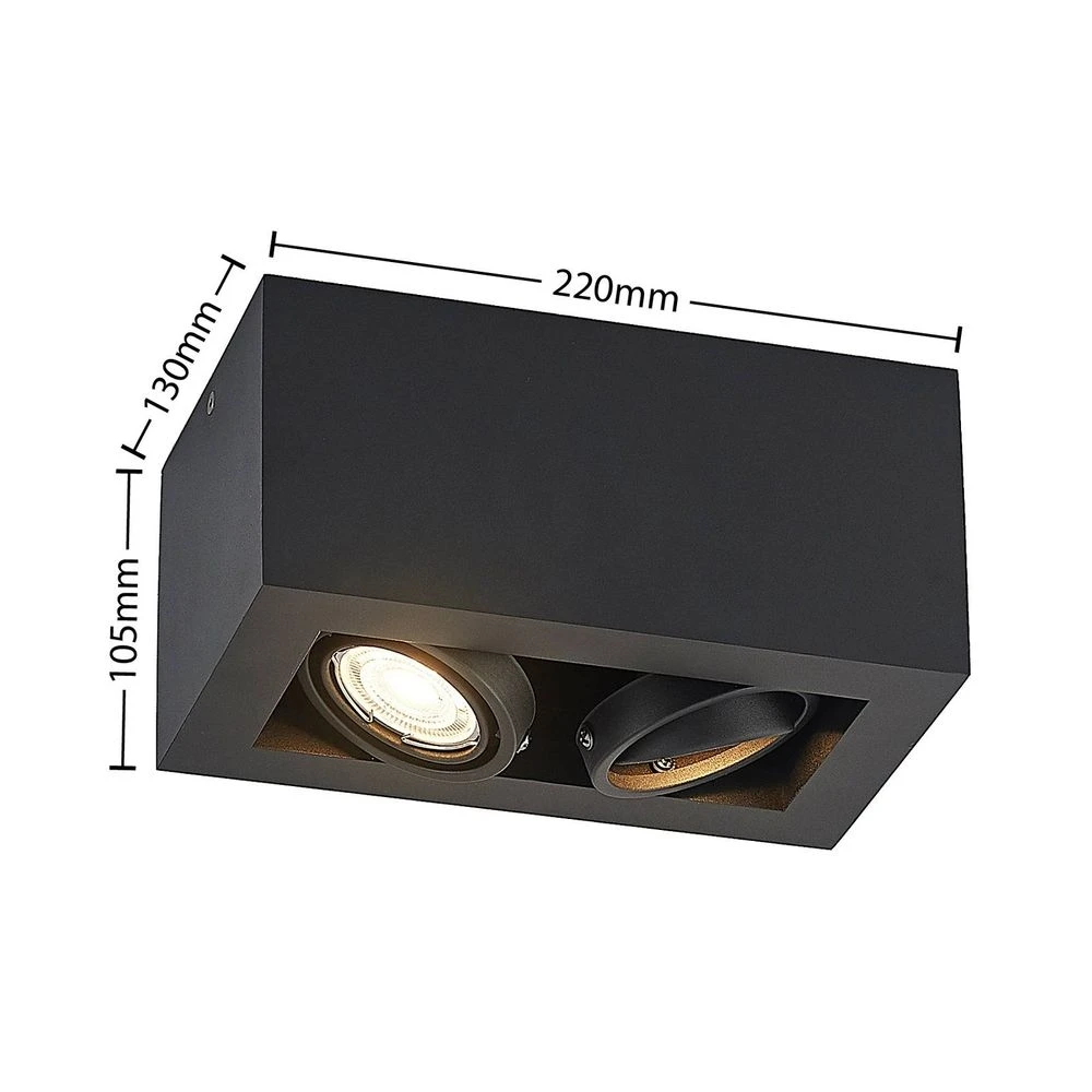 Giyan 2 Downlight Bevestigingsspot Black - Arcchio - Koop Online - Image 3