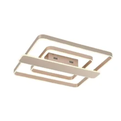 Linetti Square 70 Plafondlamp Nickel - Lucande - Koop Online