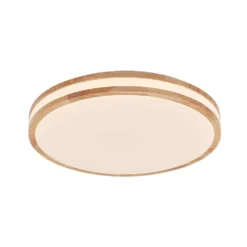 Emiva Center Plafondlamp Wood/White - Lindby - Koop Online