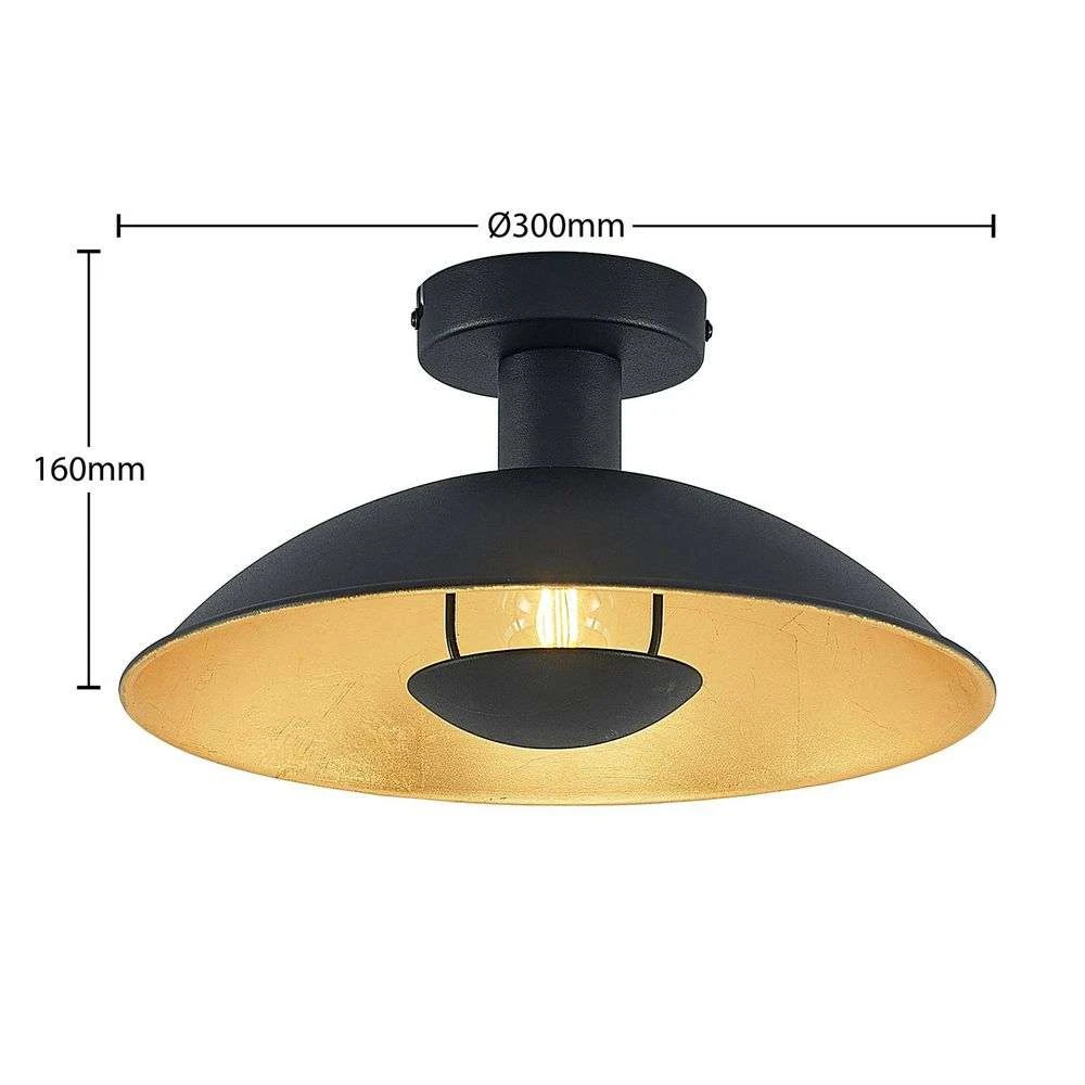 Narisara Plafondlamp Ø30 Black/Gold - Lindby - Koop Online - Image 4