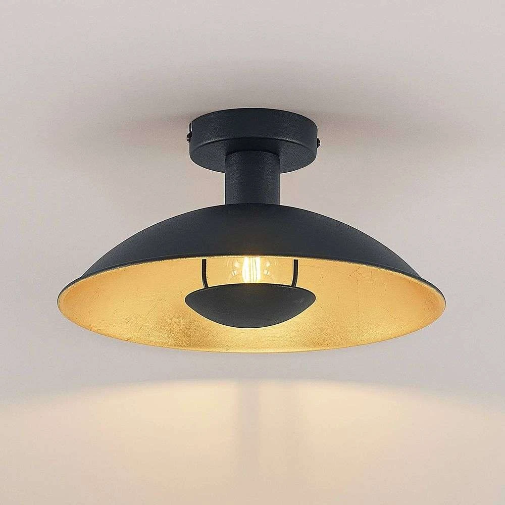 Narisara Plafondlamp Ø30 Black/Gold - Lindby - Koop Online - Image 5