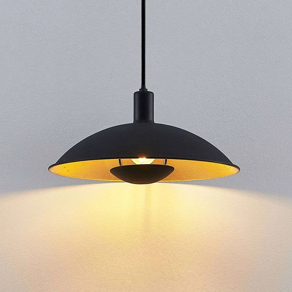 Narisara Hanglamp Ø30 Black/Gold - Lindby - Koop Online - Image 4