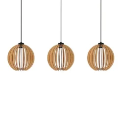 Clay 3 Hanglamp Black/Wood - Envostar - Koop Online