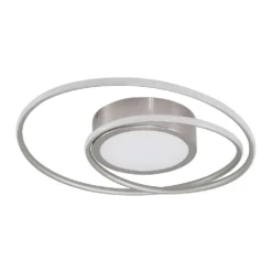 Bovia LED Plafondlamp Dim. 2700-6000K Nickel - Lindby - Koop Online