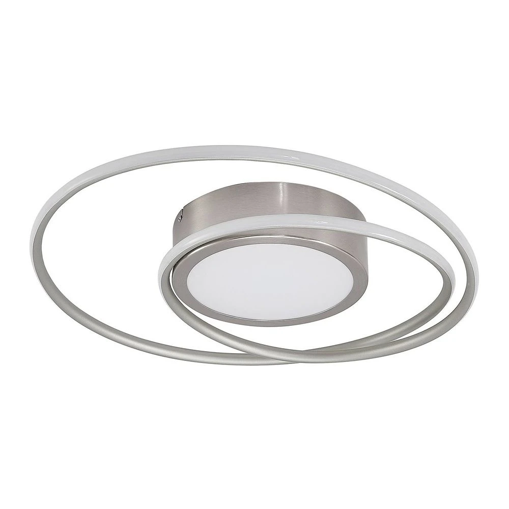 Bovia LED Plafondlamp Dim. 2700-6000K Nickel - Lindby - Koop Online