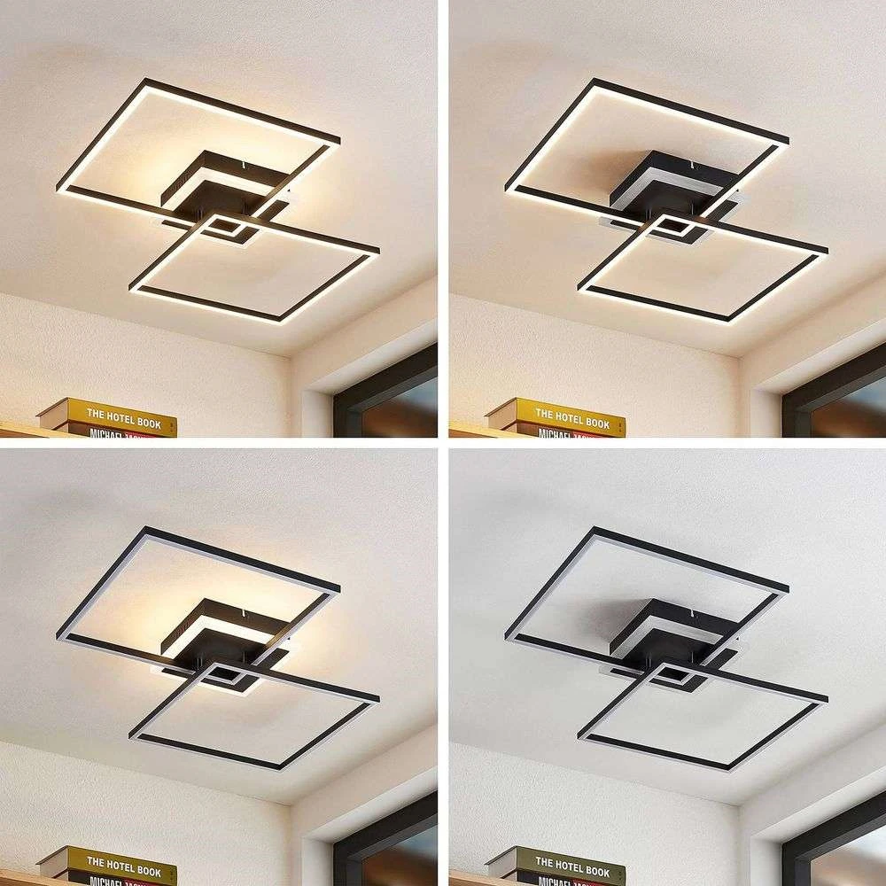Edani LED Plafondlamp Dim. RGB Black - Lindby - Koop Online - Image 2