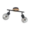 Eridia 2 Plafondlamp Black/Wood - Lindby - Koop Online