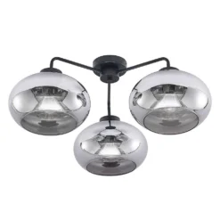 Navidia 3 Plafondlamp Smoked - Lindby - Koop Online