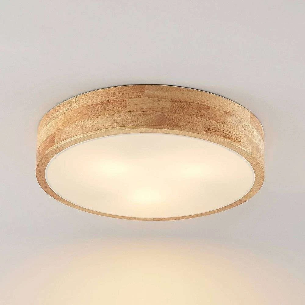 Tanju Plafondlamp Ø40 Wood/White - Lindby - Koop Online - Image 4