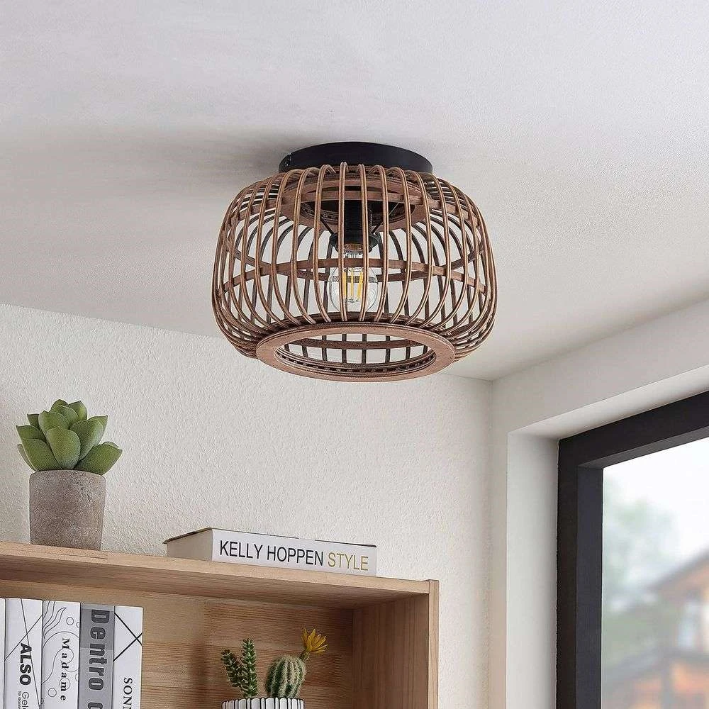 Bominio Plafondlamp Ø33 Wood - Lindby - Koop Online - Image 2