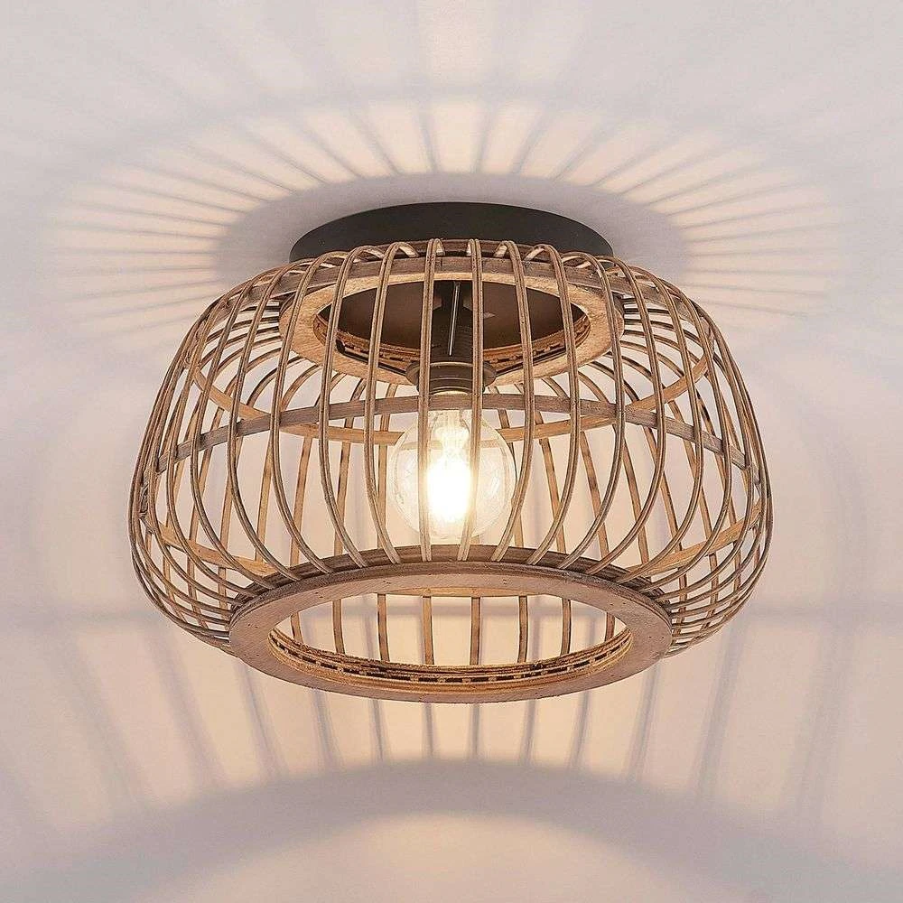 Bominio Plafondlamp Ø40 Wood - Lindby - Koop Online - Image 4