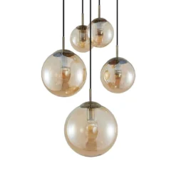 Teeja 5 Cluster Hanglamp Amber - Lindby - Koop Online