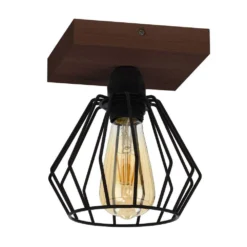 Various Plafondlamp Dark Pine Wood - Envostar - Koop Online