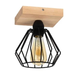 Various Plafondlamp Pine Wood - Envostar - Koop Online