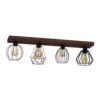 Various 4 Plafondlamp Dark Pine Wood - Envostar - Koop Online