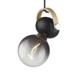 D.C Hanglamp Ø10 Black/Oak - Halo Design - Koop Online