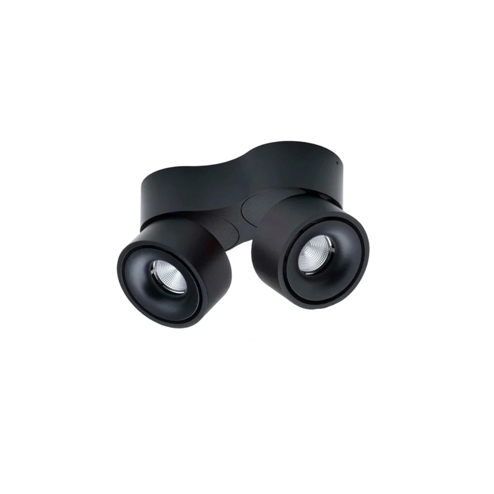 Easy W2100 LED Bevestigingsspot 2X10W Zwart - Antidark - Koop Online