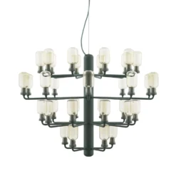Amp Chandelier Groot Gold/Green - Normann Copenhagen - Koop Online