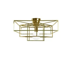 Cube Plafondlamp Brass - Globen Lighting - Koop Online