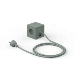 Square 1 USB A & Magnet 1,8m Oak Green - Avolt - Koop Online