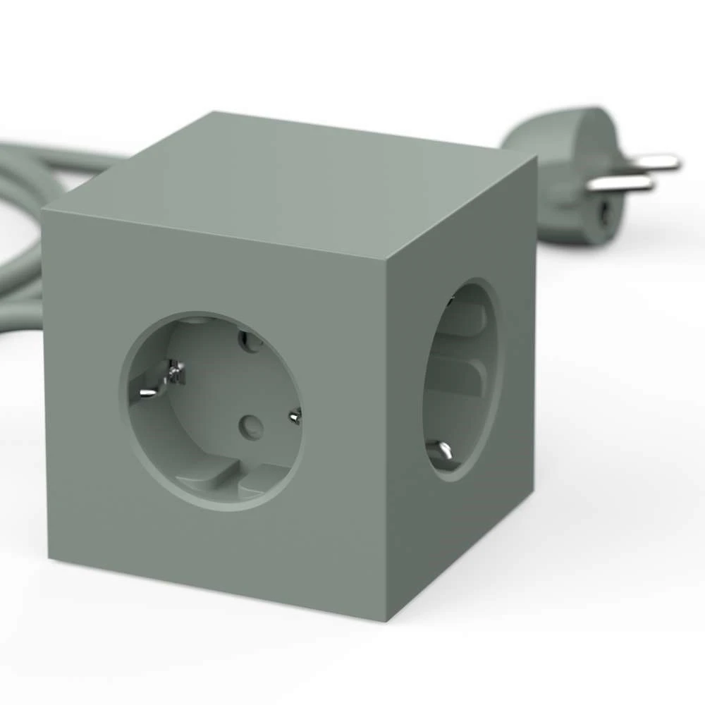 Square 1 USB A & Magnet 1,8m Oak Green - Avolt - Koop Online - Image 4