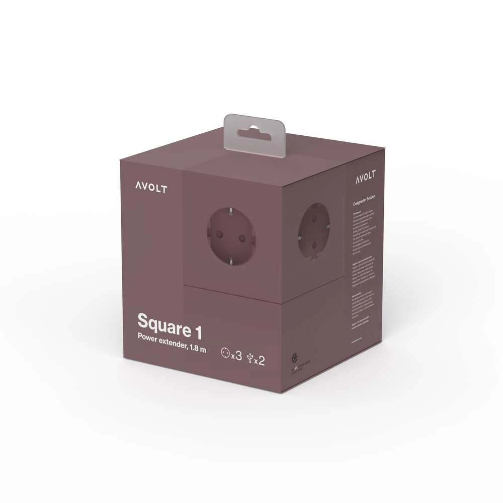 Square 1 USB A & Magnet 1,8m Rusty Red - Avolt - Koop Online - Image 6