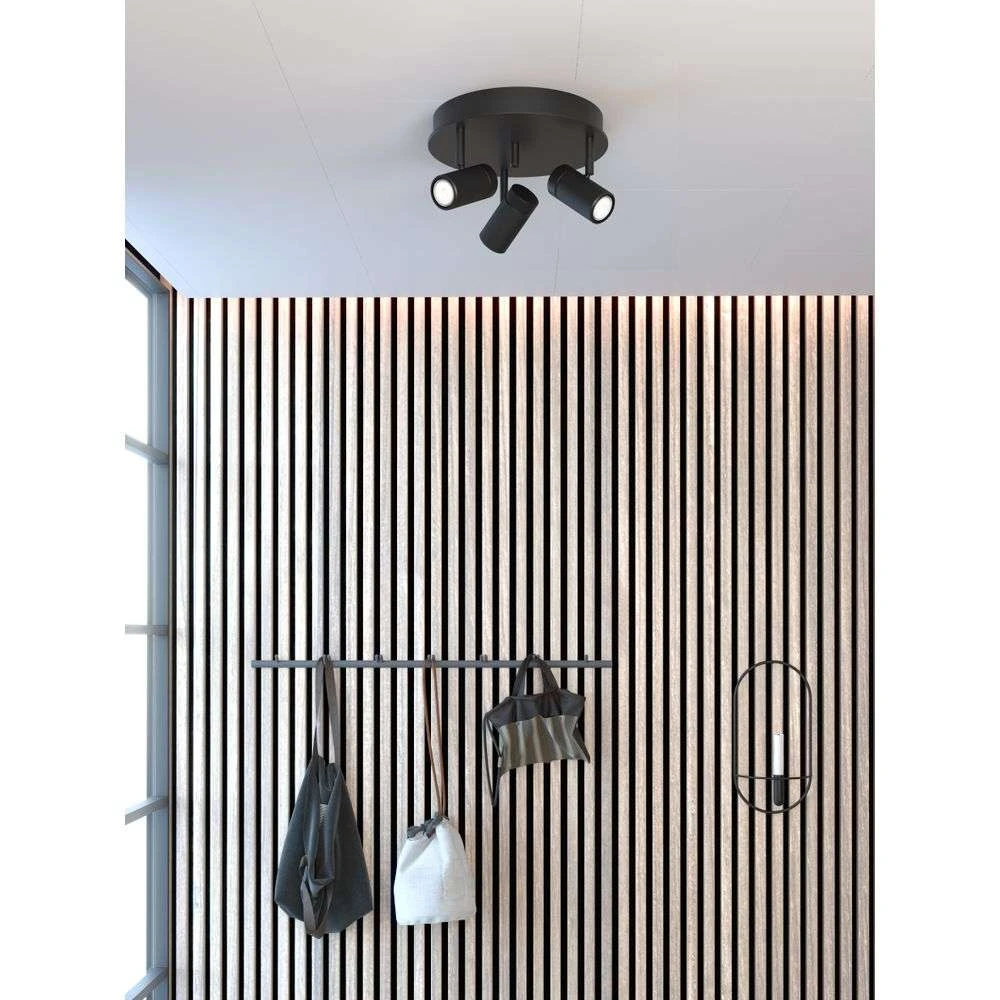 Holder 3 Round Plafondlamp Black - Hertal - Koop Online - Image 2