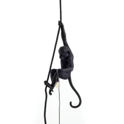 Monkey With Rope Buiten Hanglamp Zwart - Seletti - Koop Online