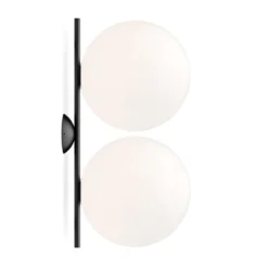 IC C/W2 Double Plafondlamp/Wandlamp Zwart - Flos - Koop Online