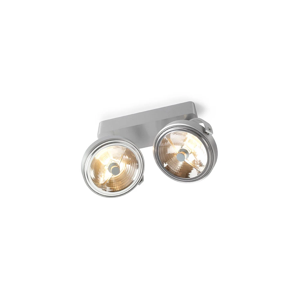 Pin-Up 2 Plafondlamp Aluminium - Trizo21 - Koop Online