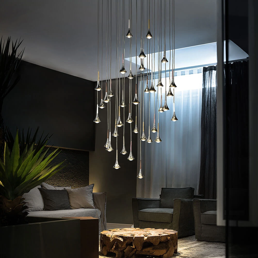 Rain Hanglamp 2700k Gebürstetet Chroom - Lodes - Koop Online - Image 2